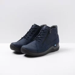 Bottines Wolky Women Why Antique Nubuck Blue -Promos Boots Magasin 0660611 800 2