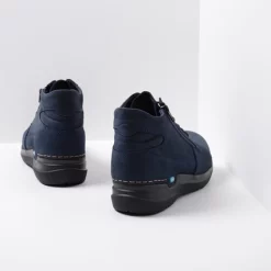 Bottines Wolky Women Why Antique Nubuck Blue -Promos Boots Magasin 0660611 800 4
