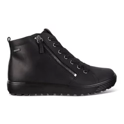Bottines ECCO Femme Soft 7 Tred Black Oil Nubuck