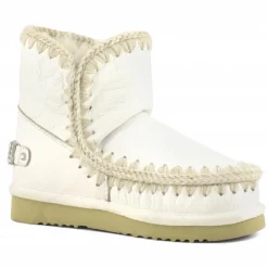 Boots MOU Eskimo 18 Rhinestones Logo Women Waxi White
