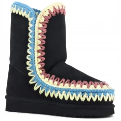 Boots MOU Eskimo 24 Multicolor Stitching Women Black/Multicolor