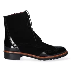 Bottes Lilian Femme 10752P Vernice Nera Pesante Camoscio Nero