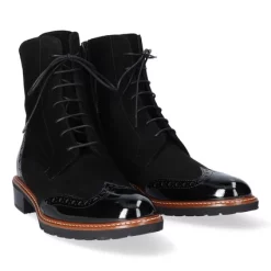Bottes Lilian Femme 10752P Vernice Nera Pesante Camoscio Nero 7 Bottes Lilian Femme 10752P Vernice Nera Pesante Camoscio Nero -Promos Boots Magasin 10752P.03.009 3 1