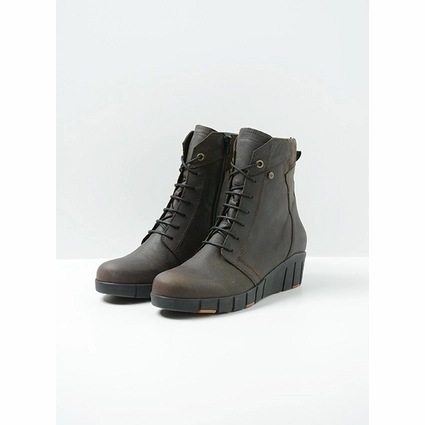 Bottes Wolky Women Portland Quebec Nubuck Dark Brown 2 Bottes Wolky Women Portland Quebec Nubuck Dark Brown – Image 2