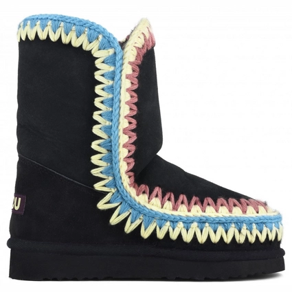Boots MOU Eskimo 24 Multicolor Stitching Women Black/Multicolor 2 Boots MOU Eskimo 24 Multicolor Stitching Women Black/Multicolor – Image 2