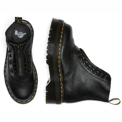 Boots Dr. Martens Women Sinclair Black Milled Nappa 6 Boots Dr. Martens Women Sinclair Black Milled Nappa – Image 6