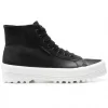 Boots Superga Women 2341 Alpina Nappa Black Ovorio