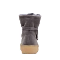 Bottes Clarks Originals Women Wallabee Cup Hi Grey Suede -Promos Boots Magasin 26168656 W 6