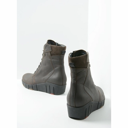 Bottes Wolky Women Portland Quebec Nubuck Dark Brown 3 Bottes Wolky Women Portland Quebec Nubuck Dark Brown – Image 3