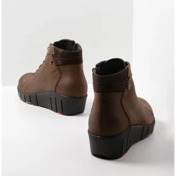 Bottines Wolky Women Chicago Quebec Nubuck Dark Brown -Promos Boots Magasin 3 0177610305 3 1