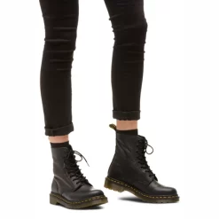Dr. Martens Femme 1460 Pascal Black Virginia -Promos Boots Magasin 3 13512006.D2 1