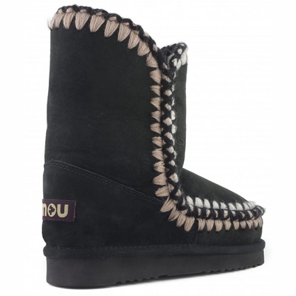 Boots MOU Eskimo 24 3D Overstitching Women Black 3 Boots MOU Eskimo 24 3D Overstitching Women Black – Image 3