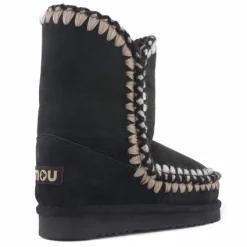 Boots MOU Eskimo 24 3D Overstitching Women Black -Promos Boots Magasin 3 MU.F19.FW101022A BLA 3