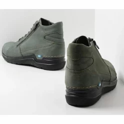 Bottes Wolky Femme Why Antique Nubuck Sage Green -Promos Boots Magasin 3 wolky extra comfort 06606 why 11701 saliegroen nubuck back