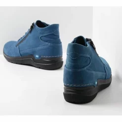 Bottes Wolky Femme Why Antique Nubuck Altlantic Blue -Promos Boots Magasin 3 wolky extra comfort 06606 why 11804 atlantisch blauw nubuck back20 20kopie