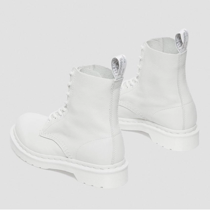 Boots Dr. Martens Women 1460 Pascal Mono Optical White Virginia 3 Boots Dr. Martens Women 1460 Pascal Mono Optical White Virginia – Image 3
