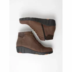 Bottines Wolky Women Chicago Quebec Nubuck Dark Brown -Promos Boots Magasin 4 0177610305 4 1