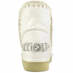 Boots MOU Eskimo 18 Rhinestones Logo Women Waxi White -Promos Boots Magasin 4 MU.F20.FW101036C WXWHI 4