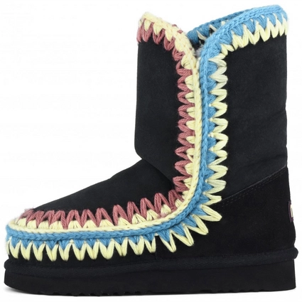 Boots MOU Eskimo 24 Multicolor Stitching Women Black/Multicolor 5 Boots MOU Eskimo 24 Multicolor Stitching Women Black/Multicolor – Image 5