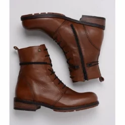 Bottes Wolky Femme Murray XW Velvet Leather Cognac 10 Bottes Wolky Femme Murray XW Velvet Leather Cognac -Promos Boots Magasin 5 wolky hoge veterschoenen 04444 murray xw 20430 cognac leer top