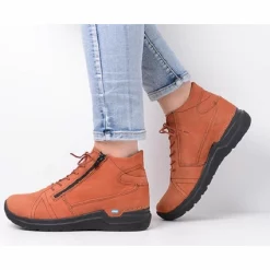 Bottes Wolky Femme Why Antique Nubuck Terra -Promos Boots Magasin 6 wolky extra comfort 06606 why 11434 terra nubuck detail