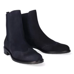 Bottine Chelsea Lilian Femme 8146 Camoscio Blu Scuro 7 Bottine Chelsea Lilian Femme 8146 Camoscio Blu Scuro -Promos Boots Magasin 8146.01.002 3