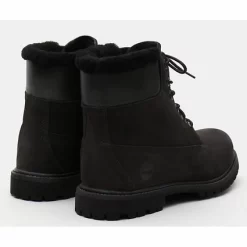 Timberland Femme 6 Inch Premium Shearling Lined WP Black Nubuck -Promos Boots Magasin A1U7S001 alt2 1
