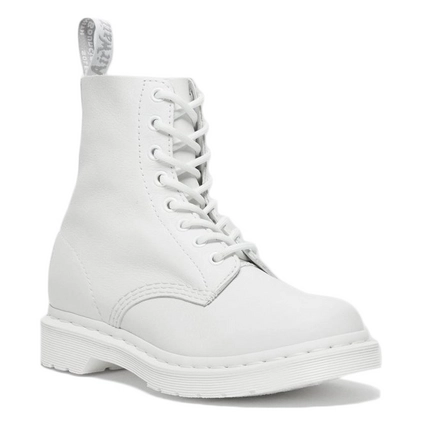 Boots Dr. Martens Women 1460 Pascal Mono Optical White Virginia 2 Boots Dr. Martens Women 1460 Pascal Mono Optical White Virginia – Image 2