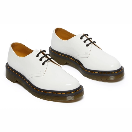 Chaussures Dr. Martens Women 1461 White Patent Lamper 6 Chaussures Dr. Martens Women 1461 White Patent Lamper – Image 6