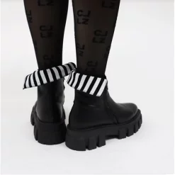 Bottes Papucei Lucifer Black White -Promos Boots Magasin Lucifer20black20white203 1