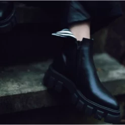 Bottes Papucei Lucifer Black White -Promos Boots Magasin Lucifer20black20white205 1