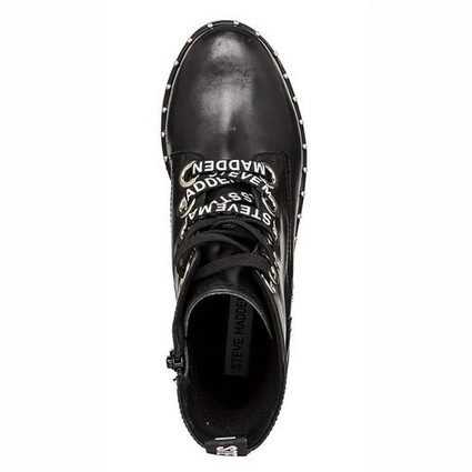 Bottines Steve Madden Women Tess Black Leather 5 Bottines Steve Madden Women Tess Black Leather – Image 5