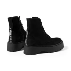 Bottines Steve Madden Women Skylar Black Suede -Promos Boots Magasin SM11001184 846 3