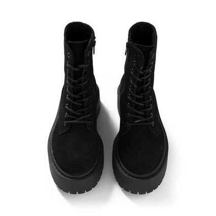 Bottines Steve Madden Women Skylar Black Suede 4 Bottines Steve Madden Women Skylar Black Suede – Image 4