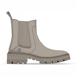 Bottes Timberland Women Cortina Valley Chelsea Lt Taupe Nubuck Pure Cashmere