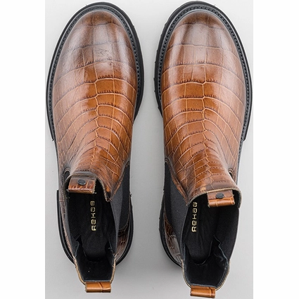 Bottines Rehab Women Kaatje Croco Brown 3 Bottines Rehab Women Kaatje Croco Brown – Image 3