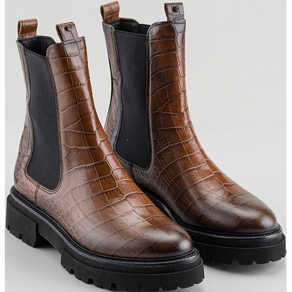 Bottines Rehab Women Kaatje Croco Brown 4 Bottines Rehab Women Kaatje Croco Brown – Image 4